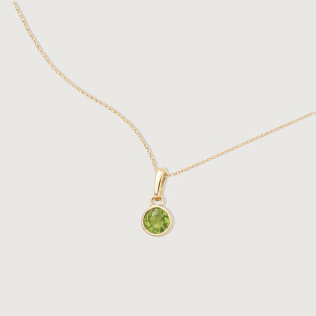 Fresh Light Peridot Gold Pendant,,hi-res image number null