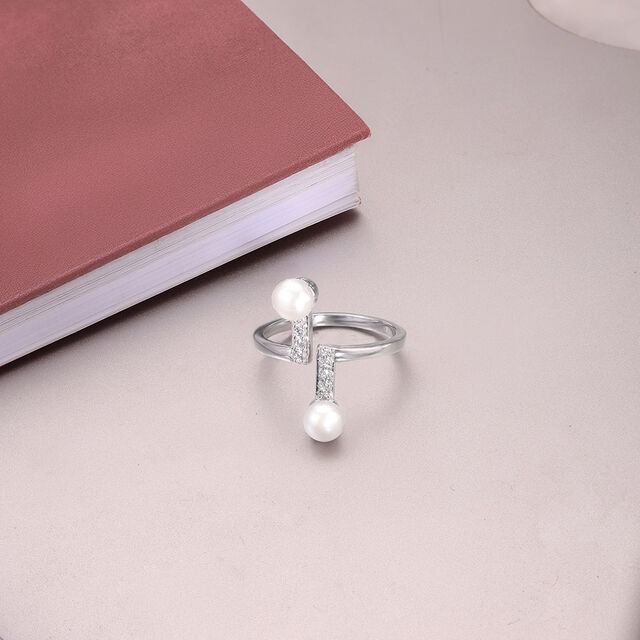 Twin Glow Silver Ring,,hi-res image number null