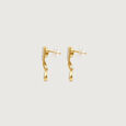 Linear Poise Diamond Drop Earrings,,hi-res view 4