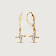 Intersecting Lines Diamond Hoop Earrings,,hi-res view 4