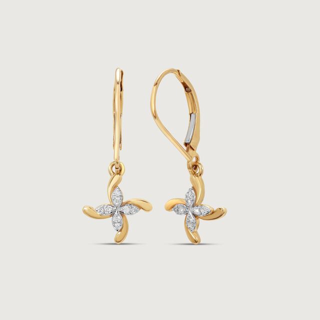 Intersecting Lines Diamond Hoop Earrings,,hi-res image number null