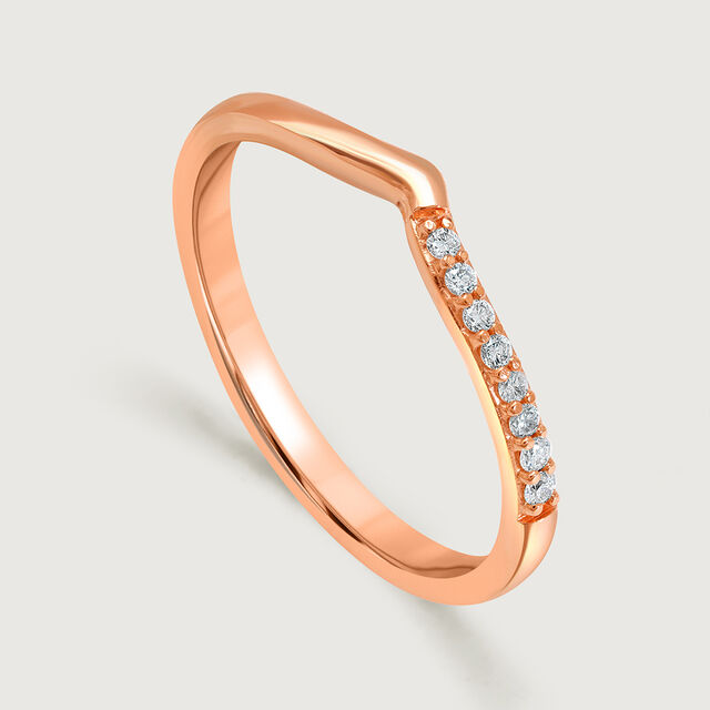 Whispering Elegance Diamond 18KT Rose Gold Ring,,hi-res image number null