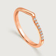 Whispering Elegance Diamond 18KT Rose Gold Ring,,hi-res view 2