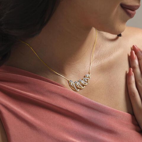 Paisley Twist Diamond Necklace