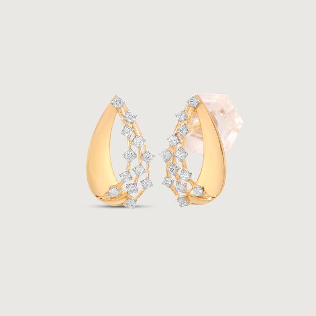 Pinwheel Diamond Stud Earrings,,hi-res image number null