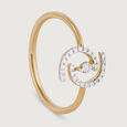 Infinite Sparkle Gold & Diamond Finger Ring,,hi-res view 3