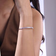 Radiant Halo Silver Bangle,,hi-res view 2