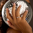 Disco Beat Gold & Diamond Finger Ring,,hi-res view 1