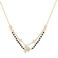 14 KT Yellow Gold Stardust Diamond Mangalsutra,,hi-res view 2