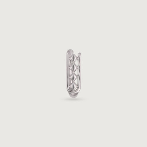 Playful Lattice Silver Nose Pin