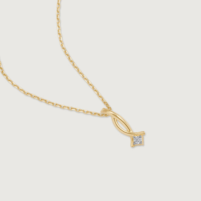 Twisty Gleam Diamond Pendant,,hi-res image number null