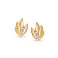 14kt Yellow Gold Dhanteras Inspired Diamond Stud Earrings,,hi-res view 1
