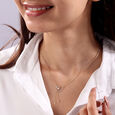 14KT Yellow Gold The Art of Precision Diamond Necklace,,hi-res view 2