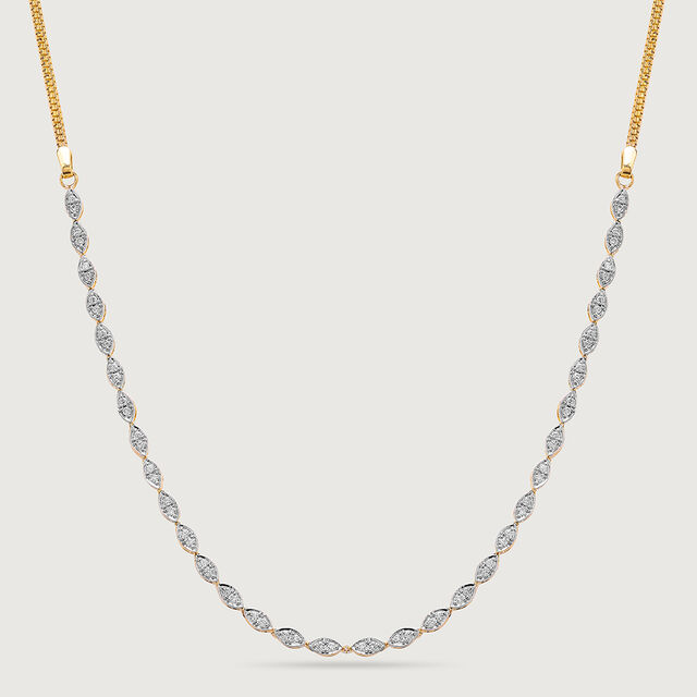 Radiant Ivy 14 Kt Gold and Diamond Necklace,,hi-res image number null