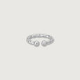 Rustic Chic Silver Septum Ring,,hi-res view 3