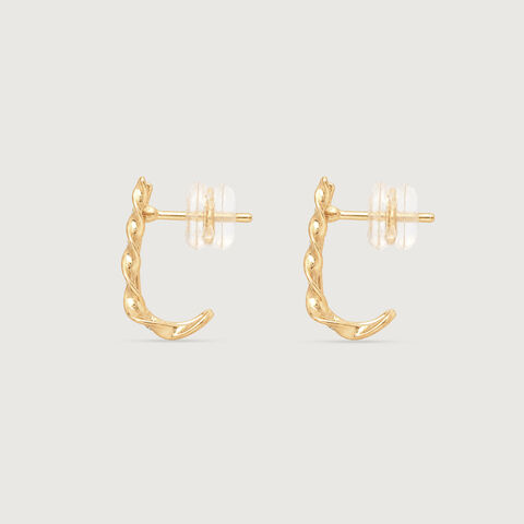 Twisted Rhythm Diamond Hoop Earrings