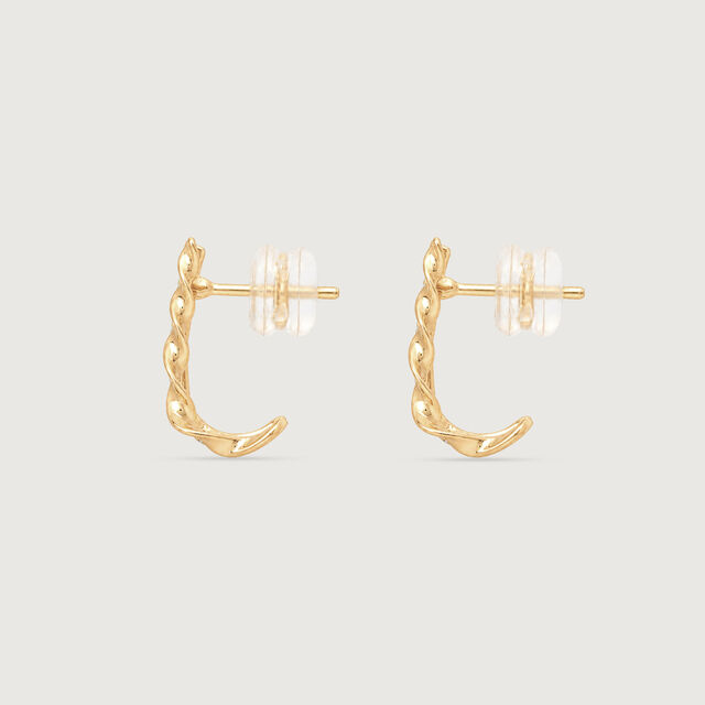 Twisted Rhythm Diamond Hoop Earrings,,hi-res image number null