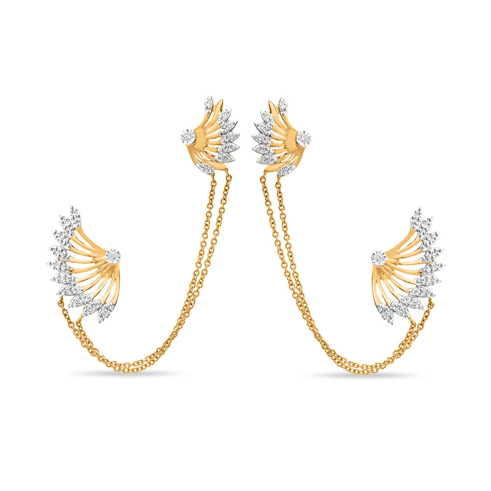 Yellow gold online ear cuff