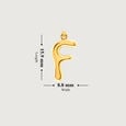 Letter Perfect 'F' Gold Pendant,,hi-res view 5