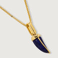 Sparkling Adventure 18KT Lapis Lazuli Tusk Pendant,,hi-res view 3