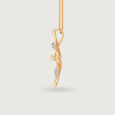 Sparkling Moonlight 14KT Diamond Pendant,,hi-res view 3