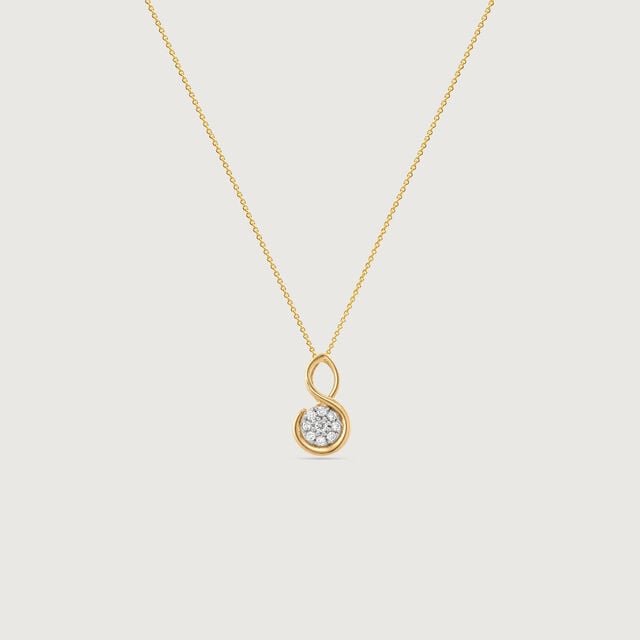 Graceful Infinity Diamond Pendant,,hi-res image number null