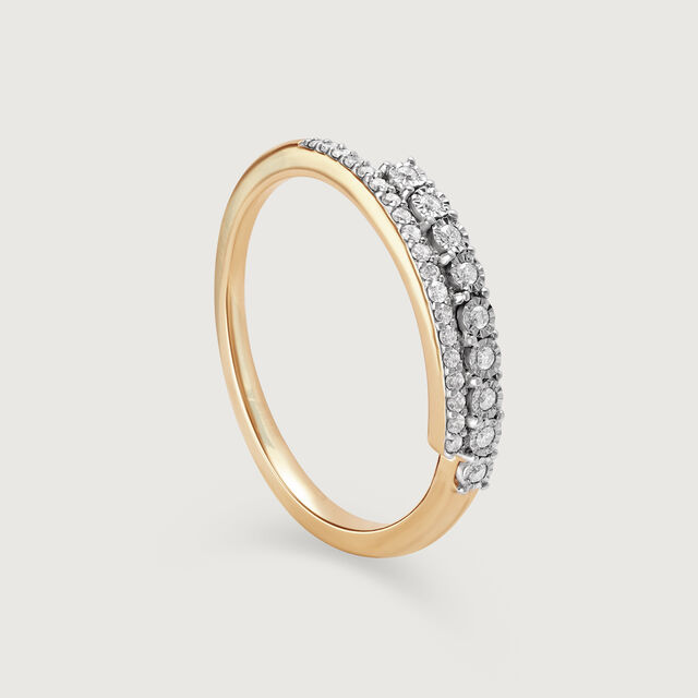 Linear Elegance 14KT Gold & Diamond Ring,,hi-res image number null