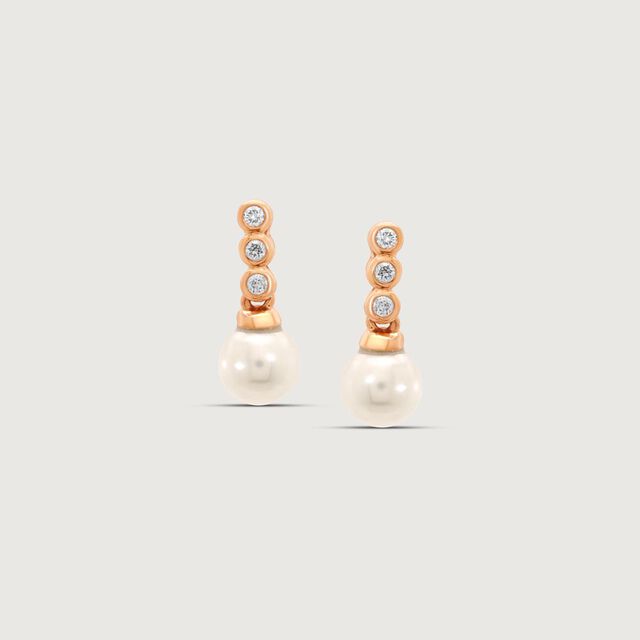 Soft Lustre Diamond Stud Earrings,,hi-res image number null