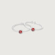 Fiery Charm Silver Toe Rings,,hi-res view 4