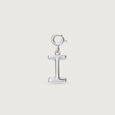 Minimal Initial I Silver Charm,,hi-res view 3
