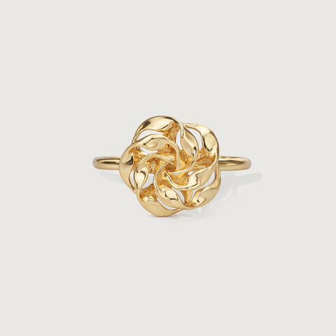 Sculpted Bloom Gold Ring