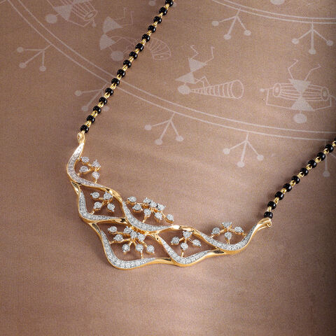 Radiant Heritage 14 Kt Gold and Diamond Mangalsutra