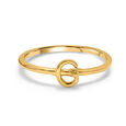 Letter G 14KT Yellow Gold Initial Ring,,hi-res view 3