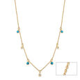 14KT Yellow Gold Dewdrop Necklace,,hi-res view 1