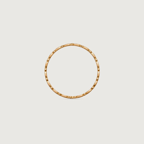 Fluid Weave Gold Bangle