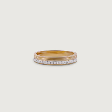 Bold Moves Gold & Diamond Finger Ring for Men