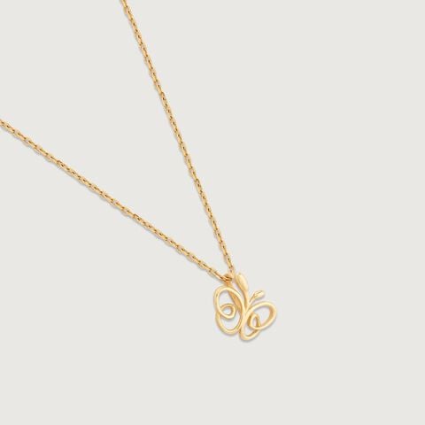 Happy Butterfly Gold Pendant