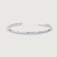 Aqua Beam Silver Bangle,,hi-res view 3