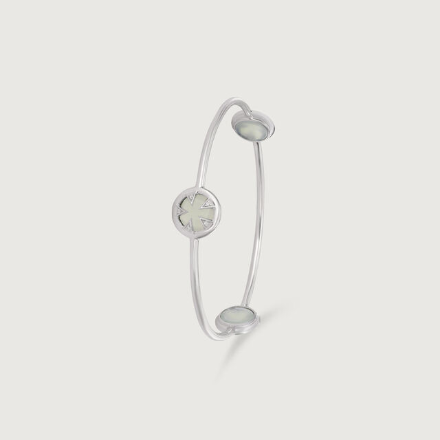 Frost Flare Silver Bangle,,hi-res image number null