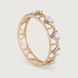 Artistic Arrow Gold & Diamond Finger Ring,,hi-res view 4