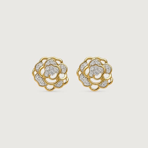 Layered Bloom Diamond Earrings