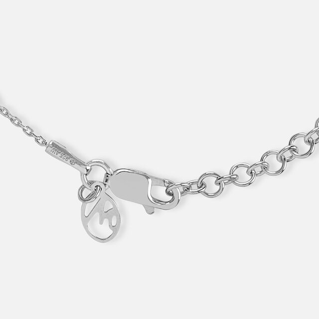 Minimalist Padlock Silver Necklace,,hi-res image number null