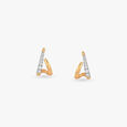 Crossing Light Diamond Stud Earrings,,hi-res view 3