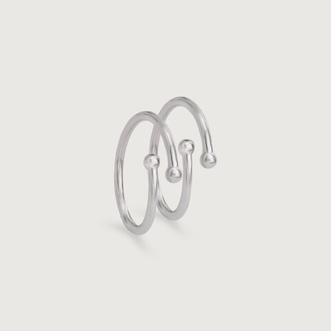 Modern Loop Silver Toe Rings