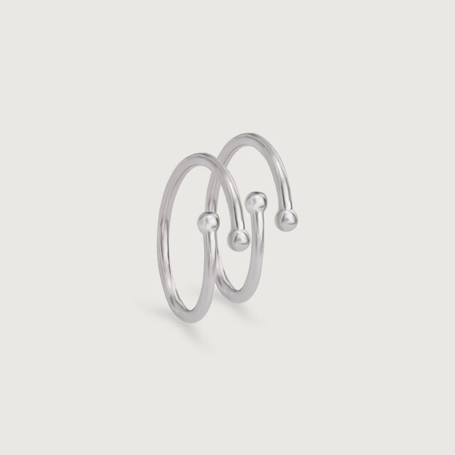 Modern Loop Silver Toe Rings,,hi-res image number null