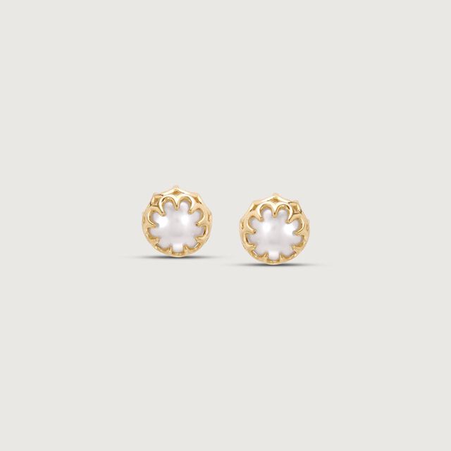Arch Glow Pearl Stud Earrings,,hi-res image number null