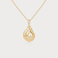 Golden Halo Drop Pendant,,hi-res view 3