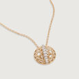 Porous Glow Gold & Diamond Pendant,,hi-res view 4
