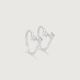 Dual Spark Silver Toe Rings,,hi-res view 3