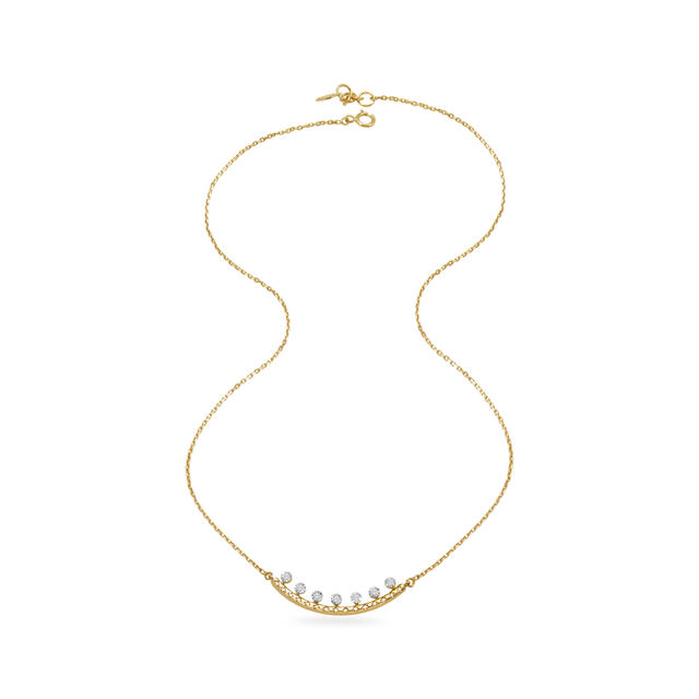 Blooming Bud Yellow & White Gold Necklace,,hi-res image number null
